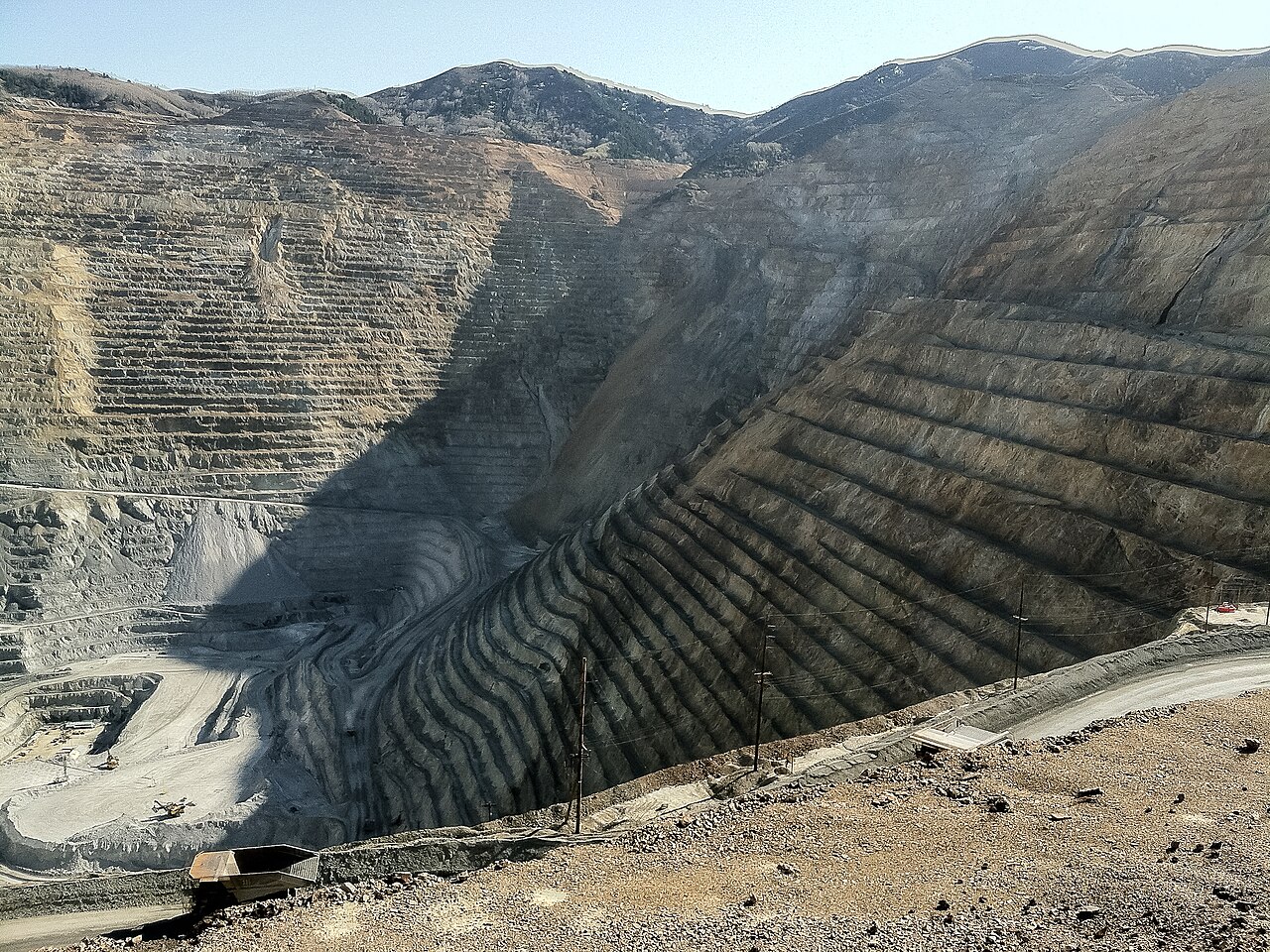 Bingham Canyon copper mine in Utah.