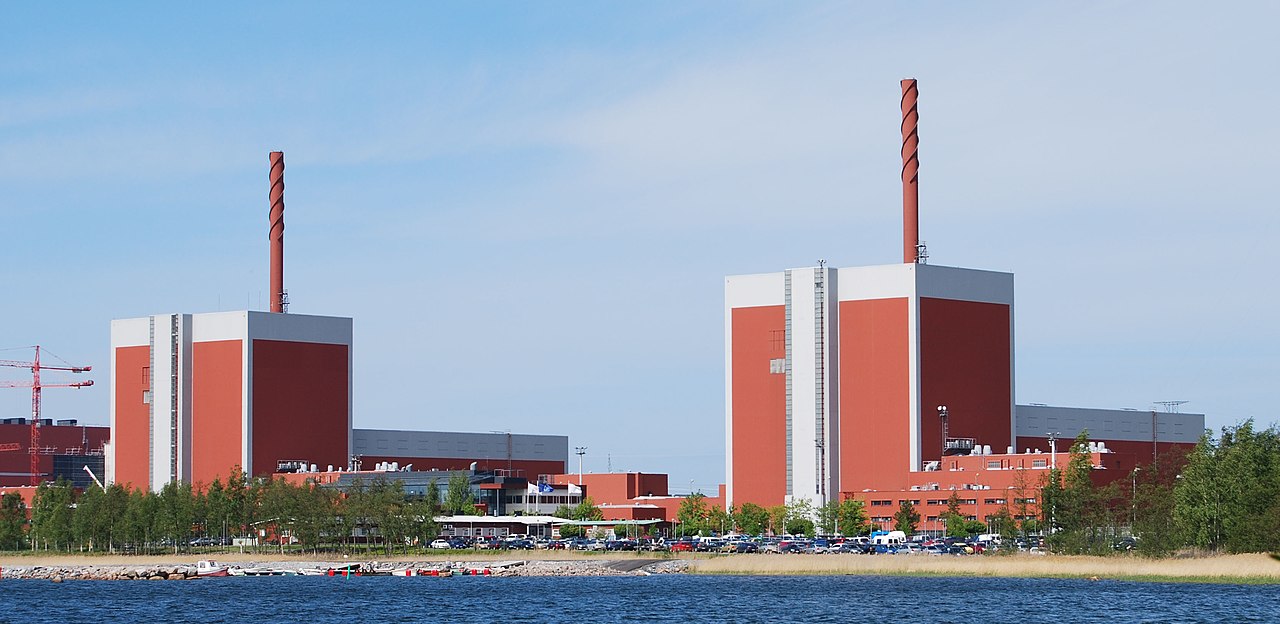 Olkiluoto nuclear units 1 and 2 on the Finnish coast.